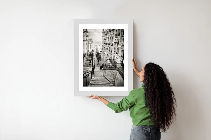 Plakat Niesamowite Ulice Paryża - Fotografia Czarno-Biała