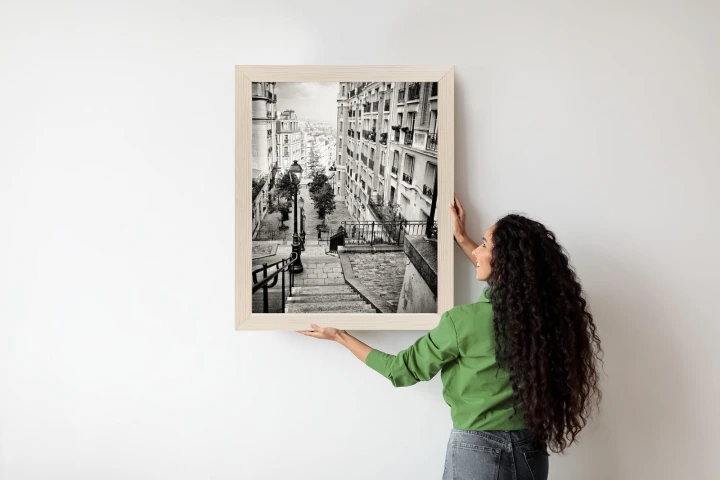 Plakat Niesamowite Ulice Paryża - Fotografia Czarno-Biała