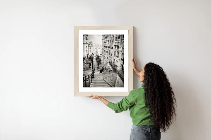 Plakat Niesamowite Ulice Paryża - Fotografia Czarno-Biała