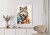 Plakat Wielokolorowy Wilk Portret