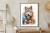 Plakat Wielokolorowy Wilk Portret