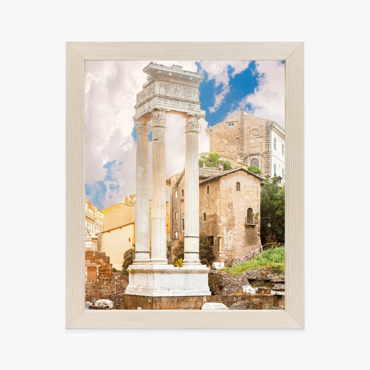 Plakat Kolumna W Świątyni Apollina Sozjanusa