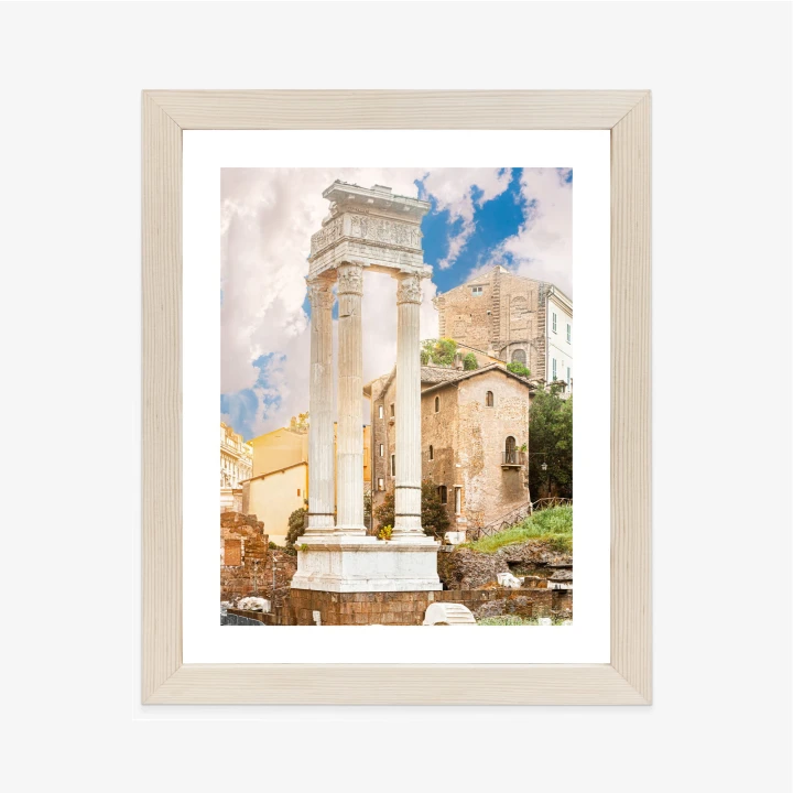 Plakat Kolumna W Świątyni Apollina Sozjanusa