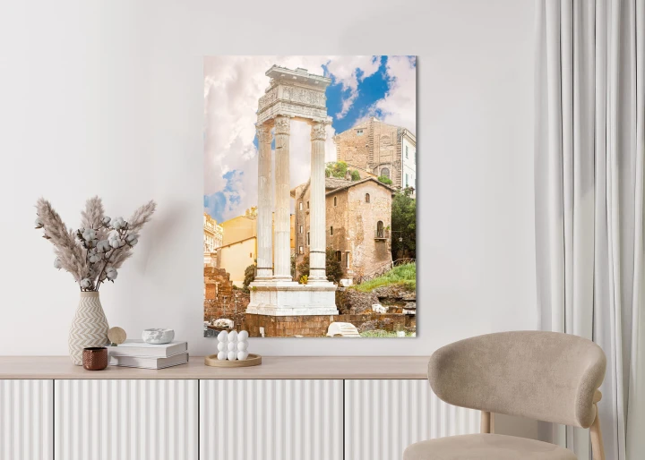 Plakat Kolumna W Świątyni Apollina Sozjanusa