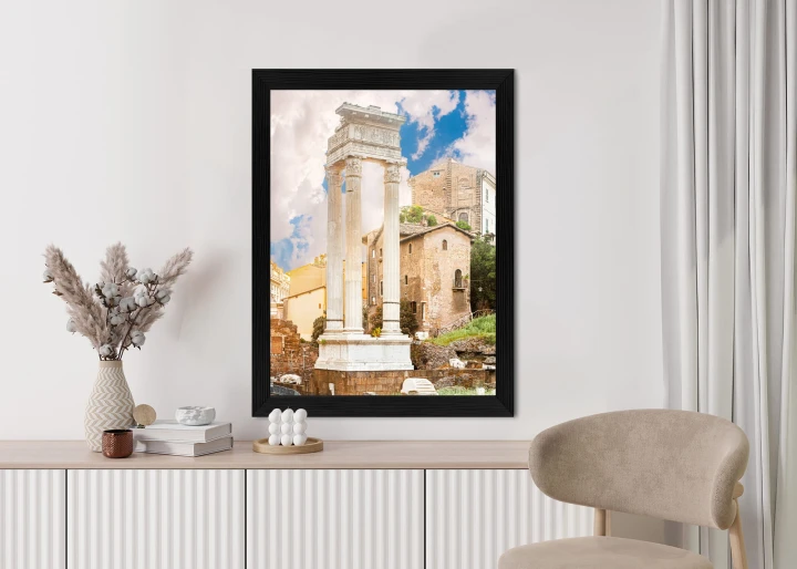 Plakat Kolumna W Świątyni Apollina Sozjanusa