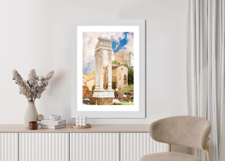 Plakat Kolumna W Świątyni Apollina Sozjanusa