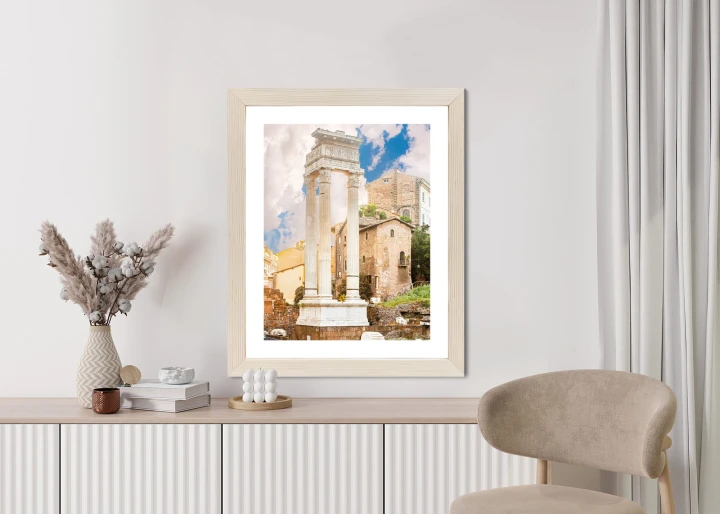 Plakat Kolumna W Świątyni Apollina Sozjanusa