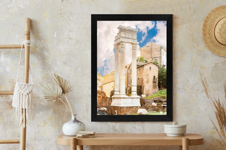 Plakat Kolumna W Świątyni Apollina Sozjanusa