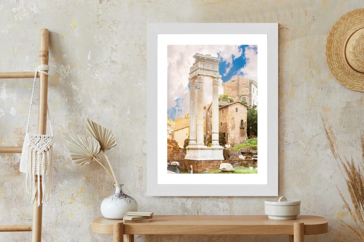 Plakat Kolumna W Świątyni Apollina Sozjanusa