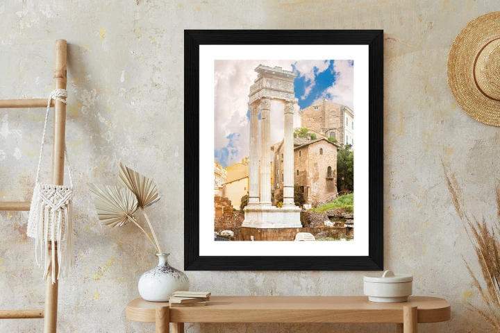 Plakat Kolumna W Świątyni Apollina Sozjanusa