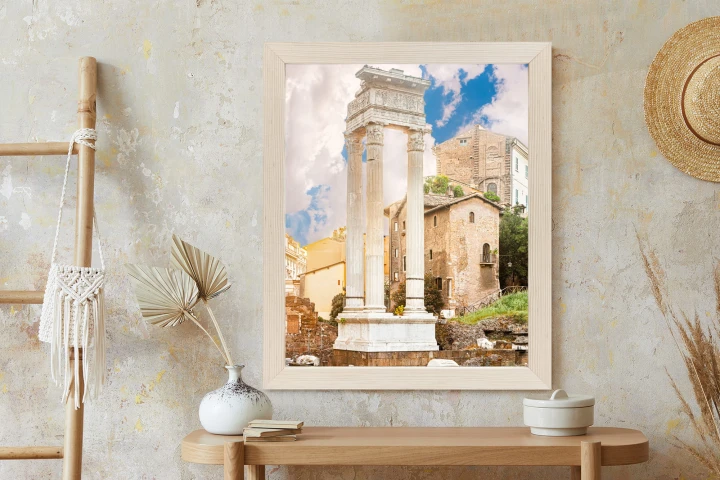 Plakat Kolumna W Świątyni Apollina Sozjanusa