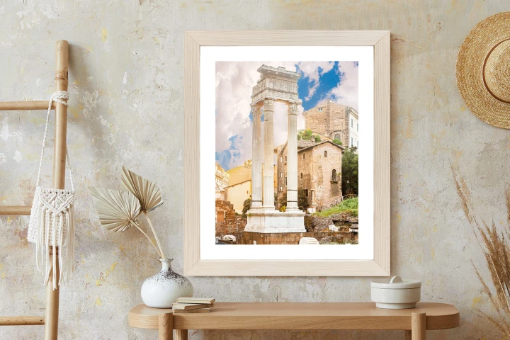 Plakat Kolumna W Świątyni Apollina Sozjanusa