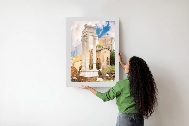 Plakat Kolumna W Świątyni Apollina Sozjanusa