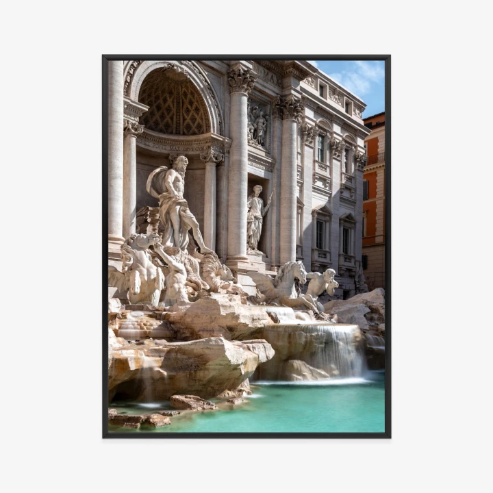 Plakat Fontanna Di Trevi Z Turkusową Wodą