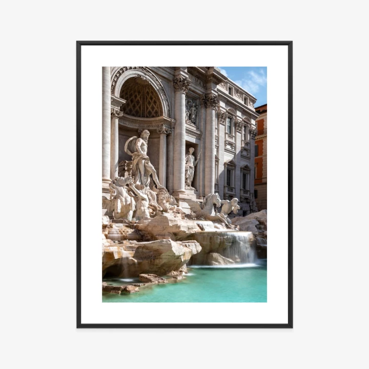 Plakat Fontanna Di Trevi Z Turkusową Wodą