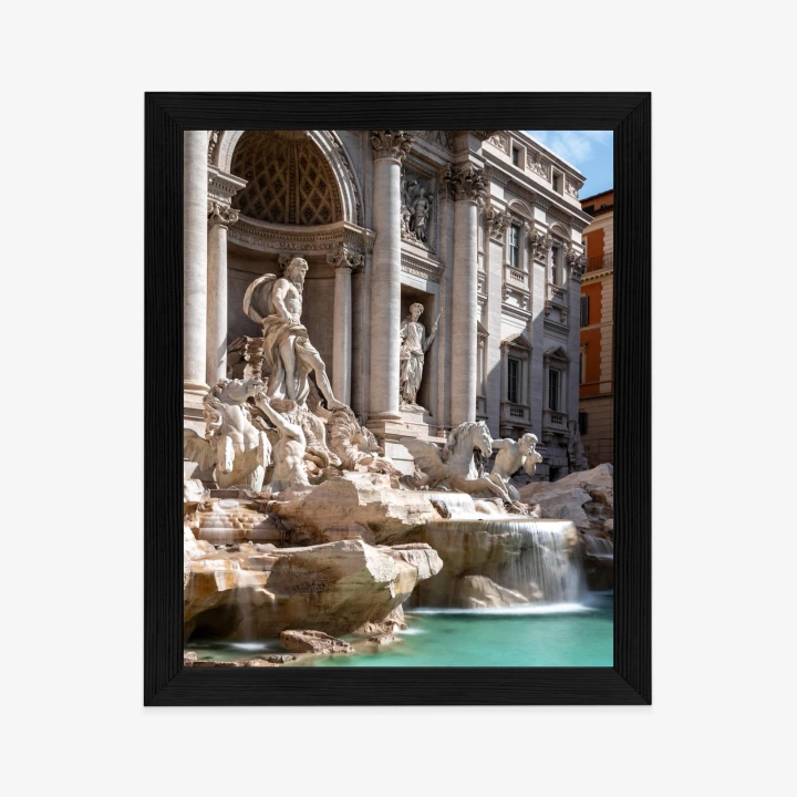 Plakat Fontanna Di Trevi Z Turkusową Wodą