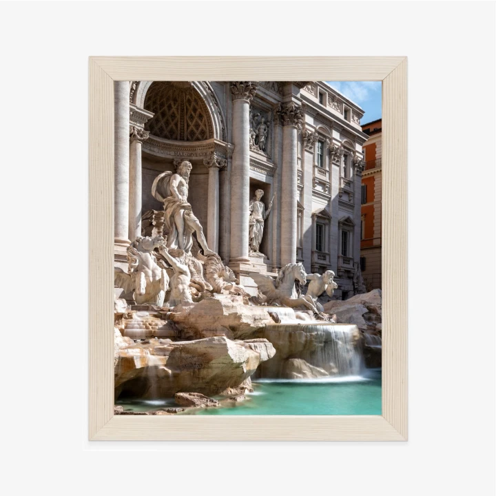 Plakat Fontanna Di Trevi Z Turkusową Wodą