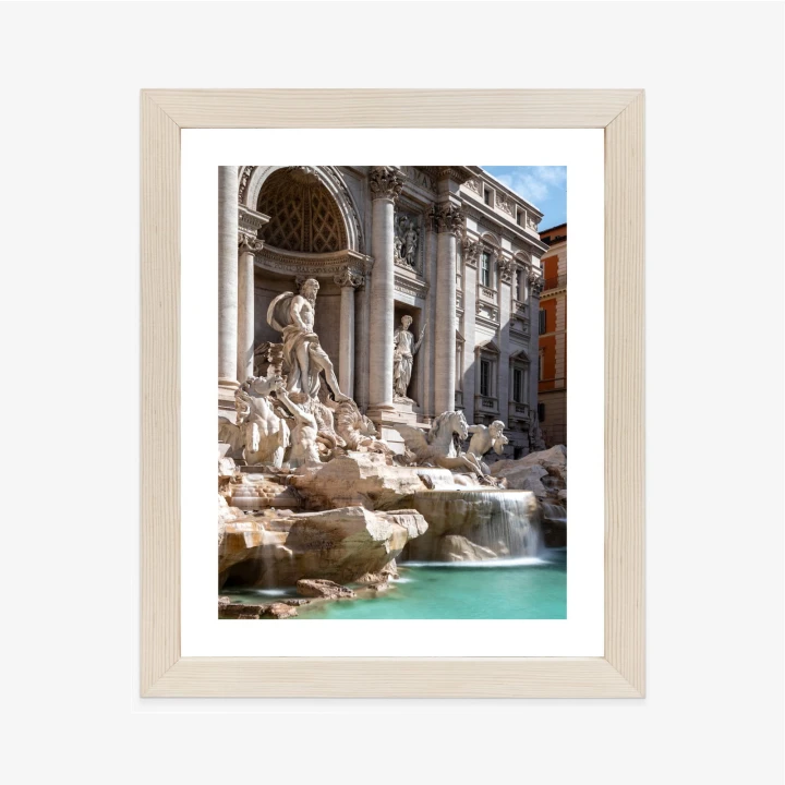 Plakat Fontanna Di Trevi Z Turkusową Wodą