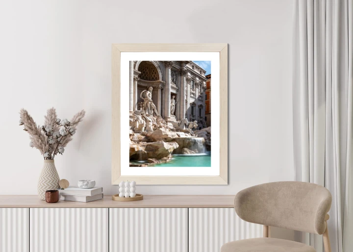 Plakat Fontanna Di Trevi Z Turkusową Wodą