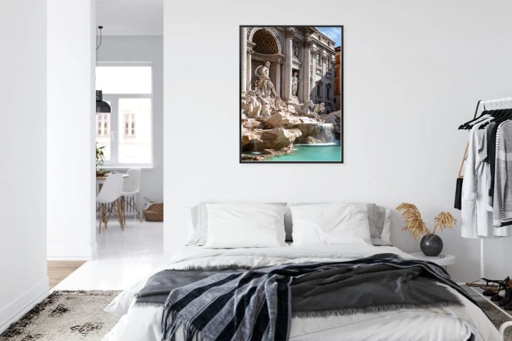 Plakat Fontanna Di Trevi Z Turkusową Wodą