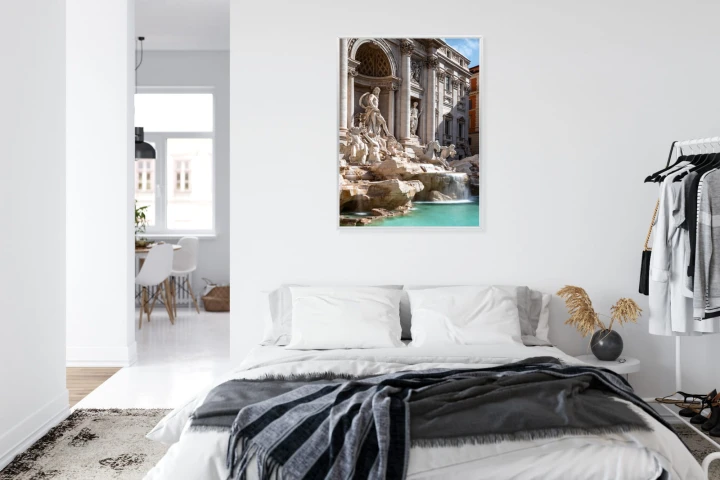 Plakat Fontanna Di Trevi Z Turkusową Wodą