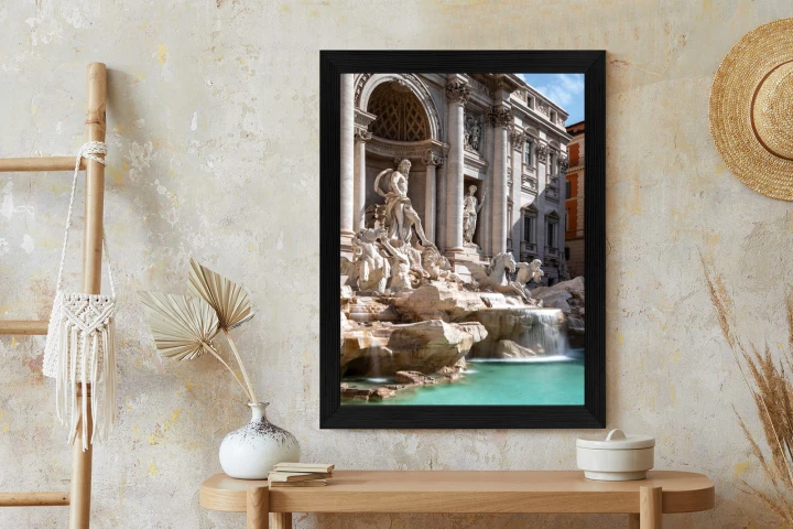 Plakat Fontanna Di Trevi Z Turkusową Wodą