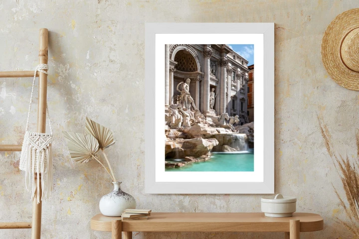 Plakat Fontanna Di Trevi Z Turkusową Wodą