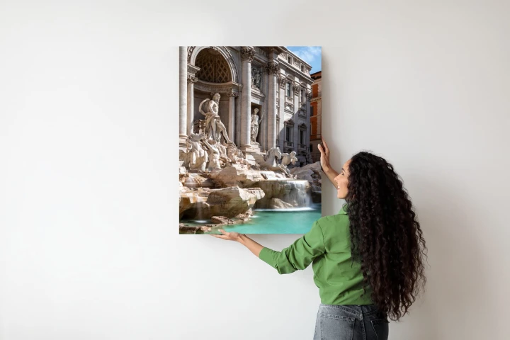 Plakat Fontanna Di Trevi Z Turkusową Wodą