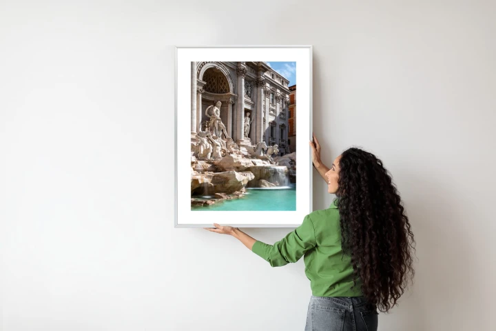 Plakat Fontanna Di Trevi Z Turkusową Wodą