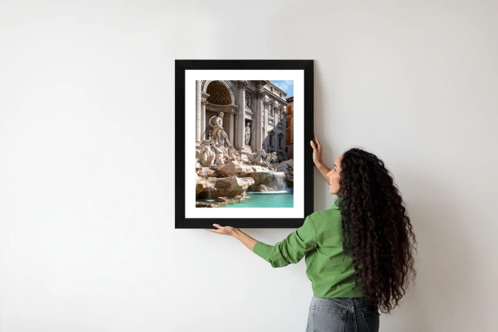 Plakat Fontanna Di Trevi Z Turkusową Wodą