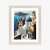 Plakat Architektura Santorini Z Widokiem Na Morze Egejskie