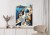 Plakat Architektura Santorini Z Widokiem Na Morze Egejskie