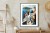 Plakat Architektura Santorini Z Widokiem Na Morze Egejskie