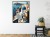 Plakat Architektura Santorini Z Widokiem Na Morze Egejskie