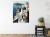 Plakat Architektura Santorini Z Widokiem Na Morze Egejskie