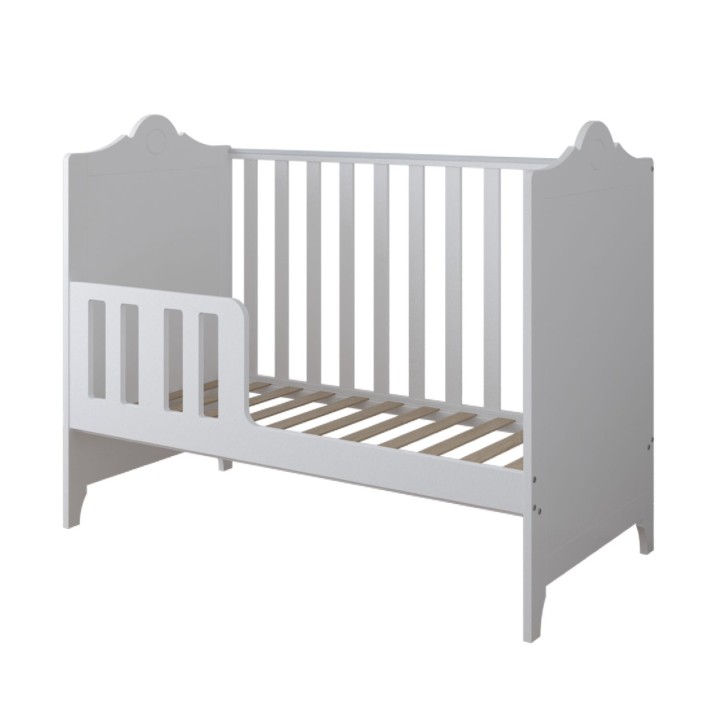 Łóżeczko niemowlęce Glamour 120x60 z wymiennym bokiem