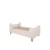 Łóżko Basic białe 80x160 z drewnianymi nogami