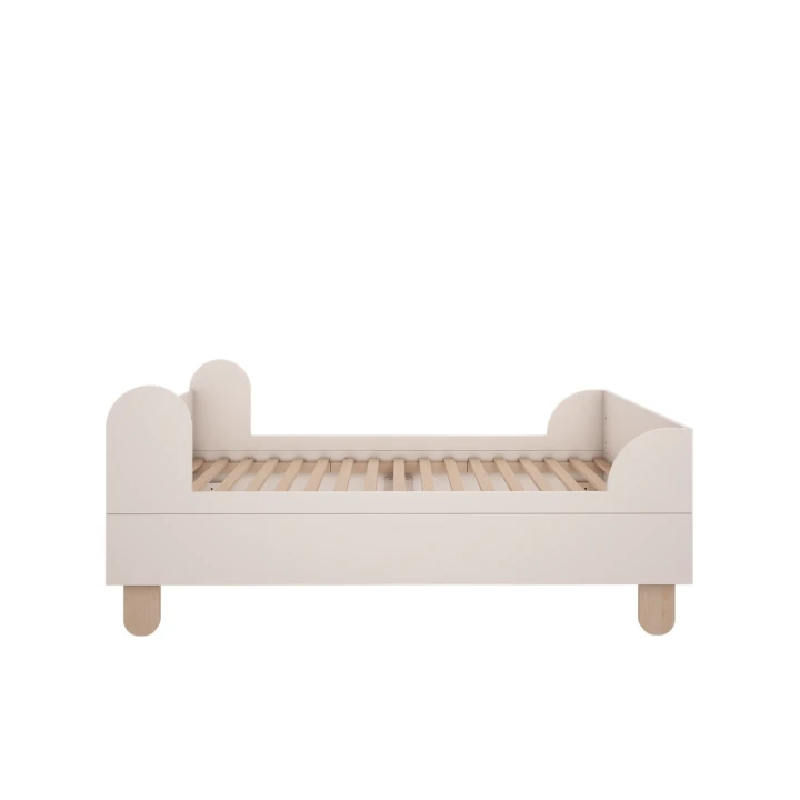 Łóżko 80x160 Basic białe z zabudowanymi bokami