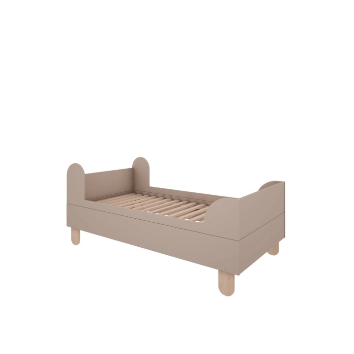 Łóżko dziecięce Basic w kolorze trufla 80x160