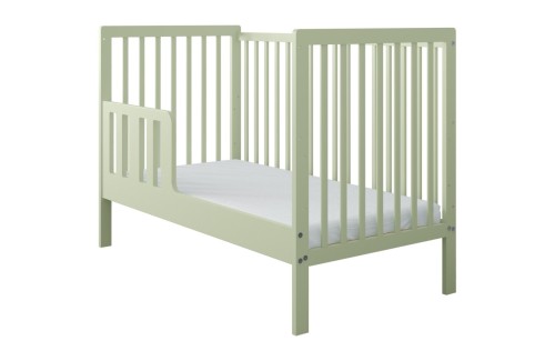 łóżeczko dziecięce Lilo mięta z barierką w funkcji tapczanika