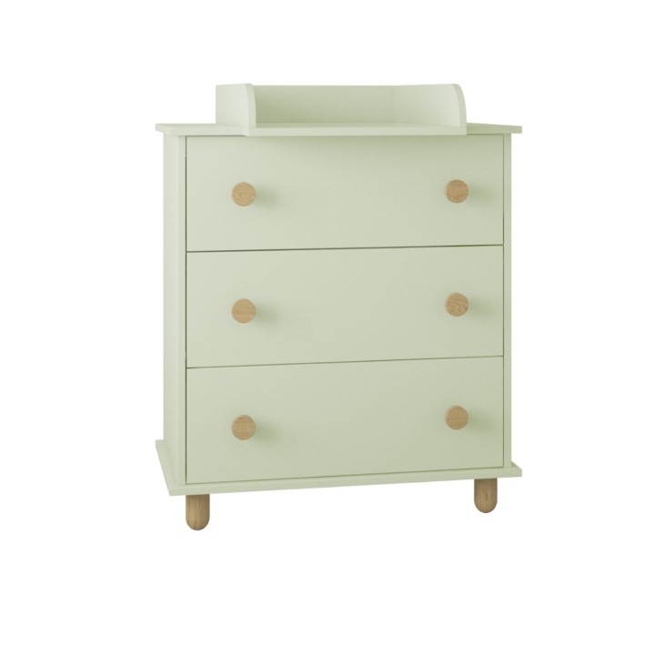 miętowa komoda z przewijakiem Lilo do pokoju niemowlęcia