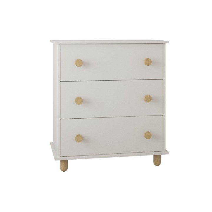 kaszmirowa komoda Lilo na drewnianych nóżkach