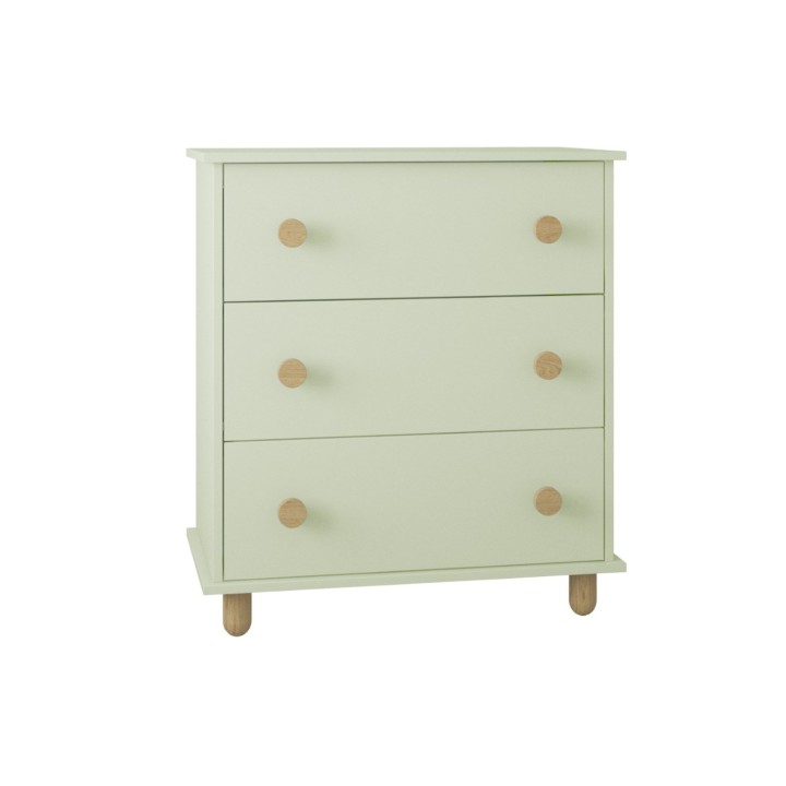 miętowa komoda Lilo na drewnianych nóżkach do pokoju dziecka