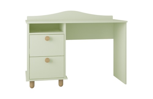 miętowe biurko dla dziecka Lilo z drewnianymi nóżkami