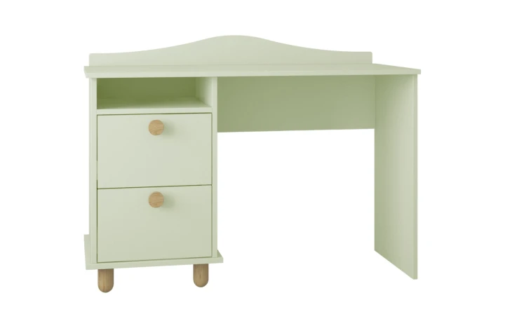 miętowe biurko dla dziecka Lilo z drewnianymi nóżkami