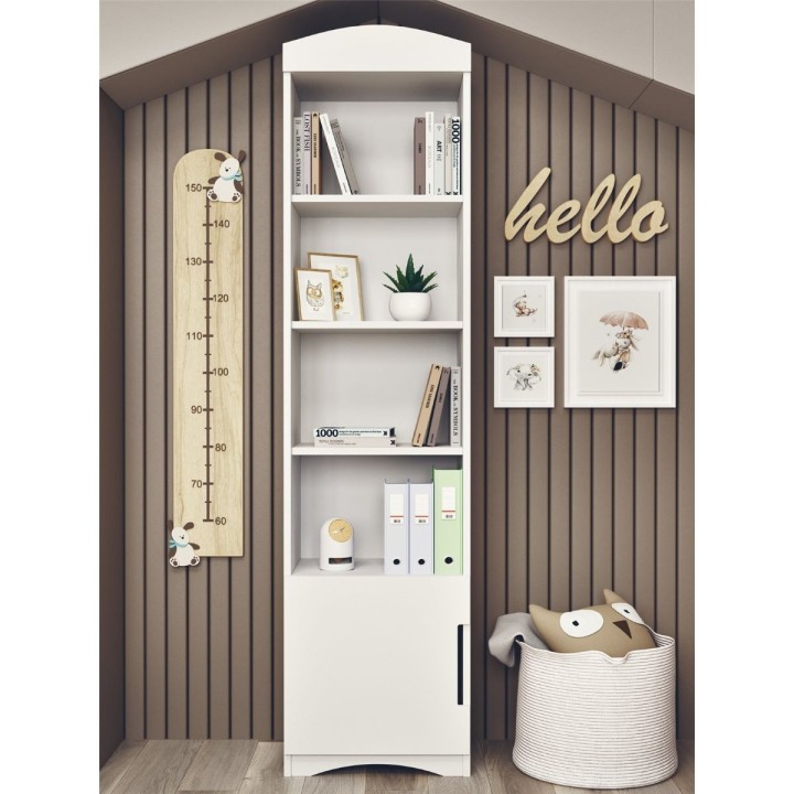 biały regał Classic w aranżacji pokoju młodzieżowego