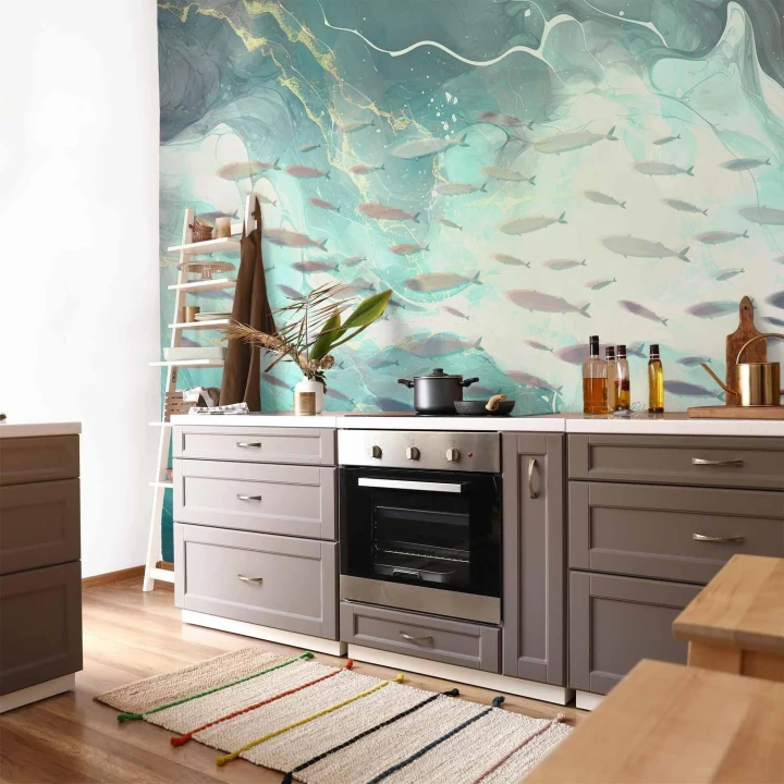 Fototapeta - Ławica drobnych ryb