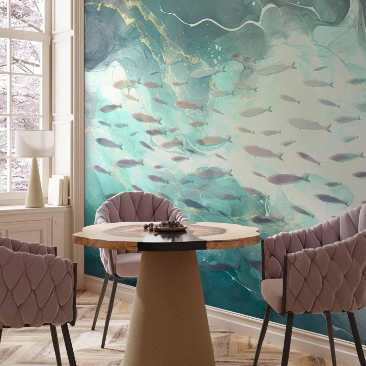 Fototapeta - Ławica drobnych ryb