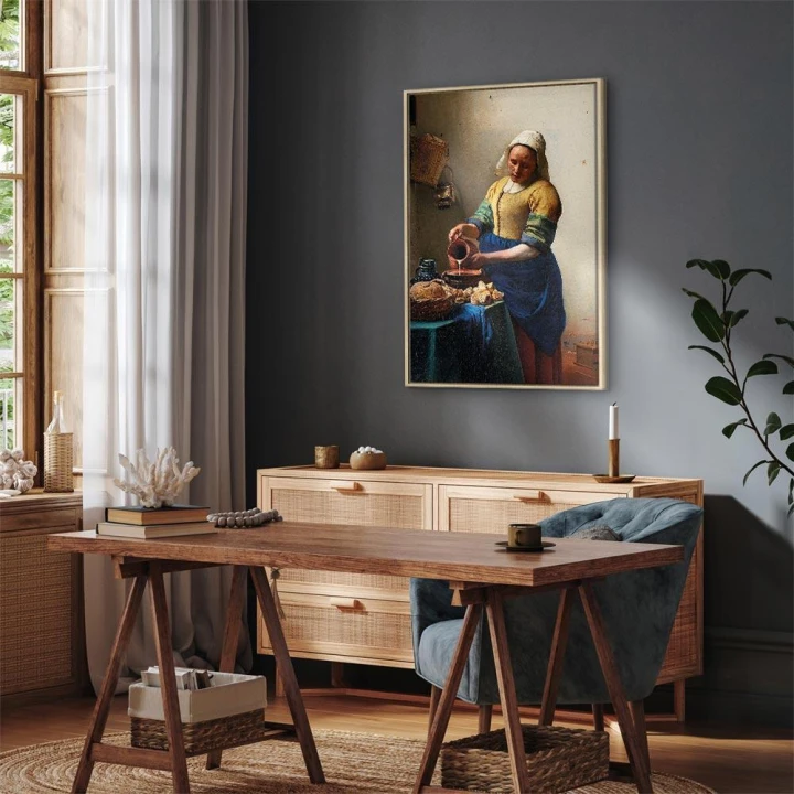 Obraz - Jan Vermeer – Mleczarka
