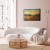 Plakat - Impresjonistyczne łany - namalowany złoty krajobraz z łanami zboża